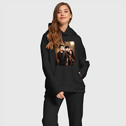 Женский костюм оверсайз Сумерки Белла Эдвард Джейкоб, цвет: черный — фото 2