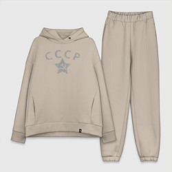 Женский костюм оверсайз СССР grey