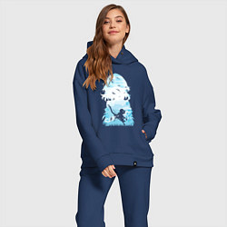 Женский костюм оверсайз Март 7 Honkai, цвет: тёмно-синий — фото 2