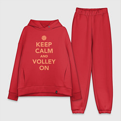 Женский костюм оверсайз Keep calm and volley on