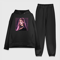 Женский костюм оверсайз Blackpink Jennie аниме рисунок