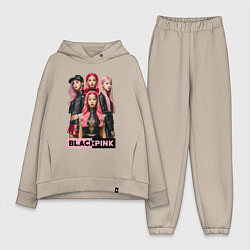 Женский костюм оверсайз Блэкпинк постер