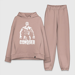Женский костюм оверсайз Arnold conquer, цвет: пыльно-розовый
