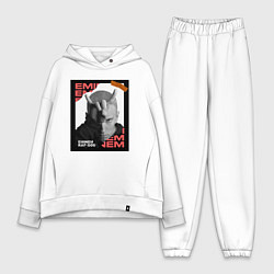 Женский костюм оверсайз Rap god, цвет: белый