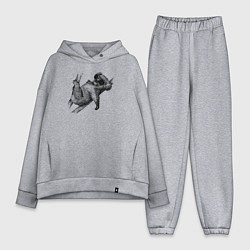 Женский костюм оверсайз Коала отдыхает