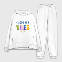 Женский костюм оверсайз  Good vibes only