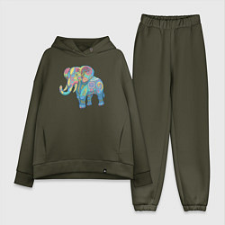 Женский костюм оверсайз Beautiful elephant