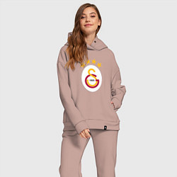 Женский костюм оверсайз Galatasaray fc sport, цвет: пыльно-розовый — фото 2