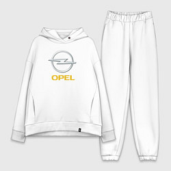 Женский костюм оверсайз Opel sport auto, цвет: белый