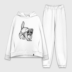 Женский костюм оверсайз Медоед на стиле