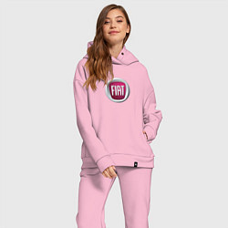 Женский костюм оверсайз Fiat Italy, цвет: светло-розовый — фото 2