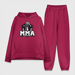 Женский костюм оверсайз Турнир MMA, цвет: маджента