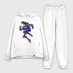 Женский костюм оверсайз Био-робот евангелион 01, цвет: белый