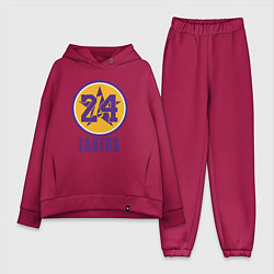 Женский костюм оверсайз 24 Lakers, цвет: маджента