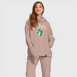 Женский костюм оверсайз Celtics, цвет: пыльно-розовый — фото 2