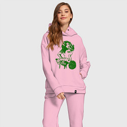 Женский костюм оверсайз Go Celtics, цвет: светло-розовый — фото 2