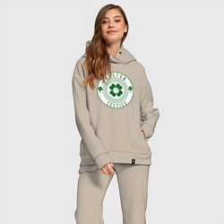 Женский костюм оверсайз Team Celtics, цвет: миндальный — фото 2