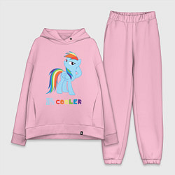 Женский костюм оверсайз Крутая Рейнбоу Дэш