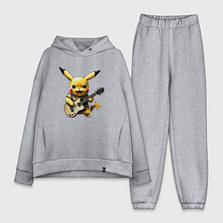 Женский костюм оверсайз Поющий Пикачу