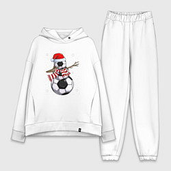 Женский костюм оверсайз Soccer snowman