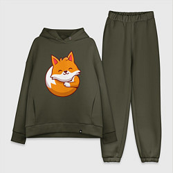 Женский костюм оверсайз Orange fox