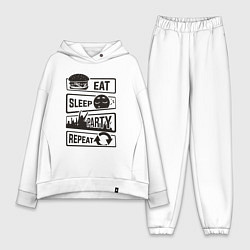 Женский костюм оверсайз Есть спать вечеринка