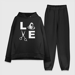 Женский костюм оверсайз Люблю стричь