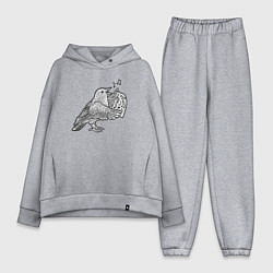 Женский костюм оверсайз Bird song