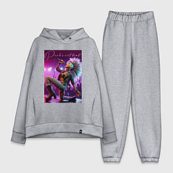 Женский костюм оверсайз Барби поёт панк-рок, цвет: меланж