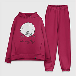 Женский костюм оверсайз Утро и йога