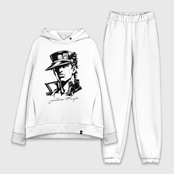 Женский костюм оверсайз Jotaro Kujo - anime ai art, цвет: белый