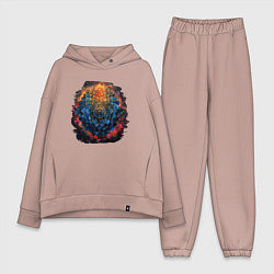 Женский костюм оверсайз Лотос космос