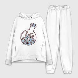 Женский костюм оверсайз Скелеты в колбе