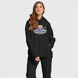 Женский костюм оверсайз Lollipop chainsaw repop logo, цвет: черный — фото 2