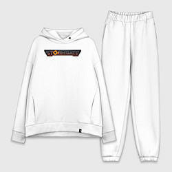 Женский костюм оверсайз Stormgate logo, цвет: белый