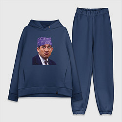 Женский костюм оверсайз Prison mike Michael Scott офис, цвет: тёмно-синий