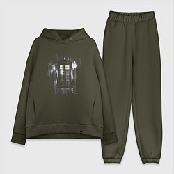Женский костюм оверсайз Tardis grey