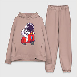 Женский костюм оверсайз Космонавт на мотороллере