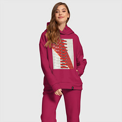 Женский костюм оверсайз Mitsubishi Lancer Evolution, цвет: маджента — фото 2