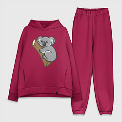 Женский костюм оверсайз Koala, цвет: маджента