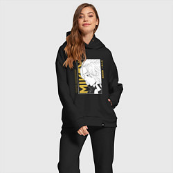 Женский костюм оверсайз Токийские мстители Мандзиро Сано, цвет: черный — фото 2