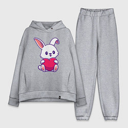 Женский костюм оверсайз Heart rabbit