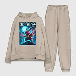 Женский костюм оверсайз Nightmare - terrible Pikachu neon glow