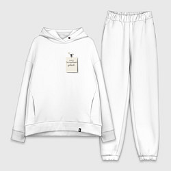 Женский костюм оверсайз Профессия тестировщик диванов с бейджиком