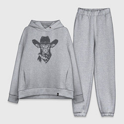 Женский костюм оверсайз Корова ковбой