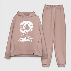 Женский костюм оверсайз Череп плачет