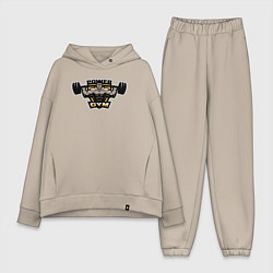 Женский костюм оверсайз Power gym man