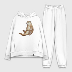 Женский костюм оверсайз Выдра сидит