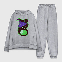 Женский костюм оверсайз Девушка ведьма и котел с зельем