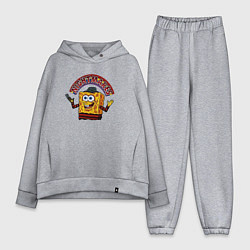 Женский костюм оверсайз Губка Фредди - квадратные штаны Боб